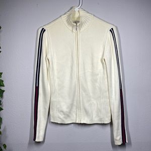 90s Vintage Tommy Hilfiger Ribbed Zip Sweater